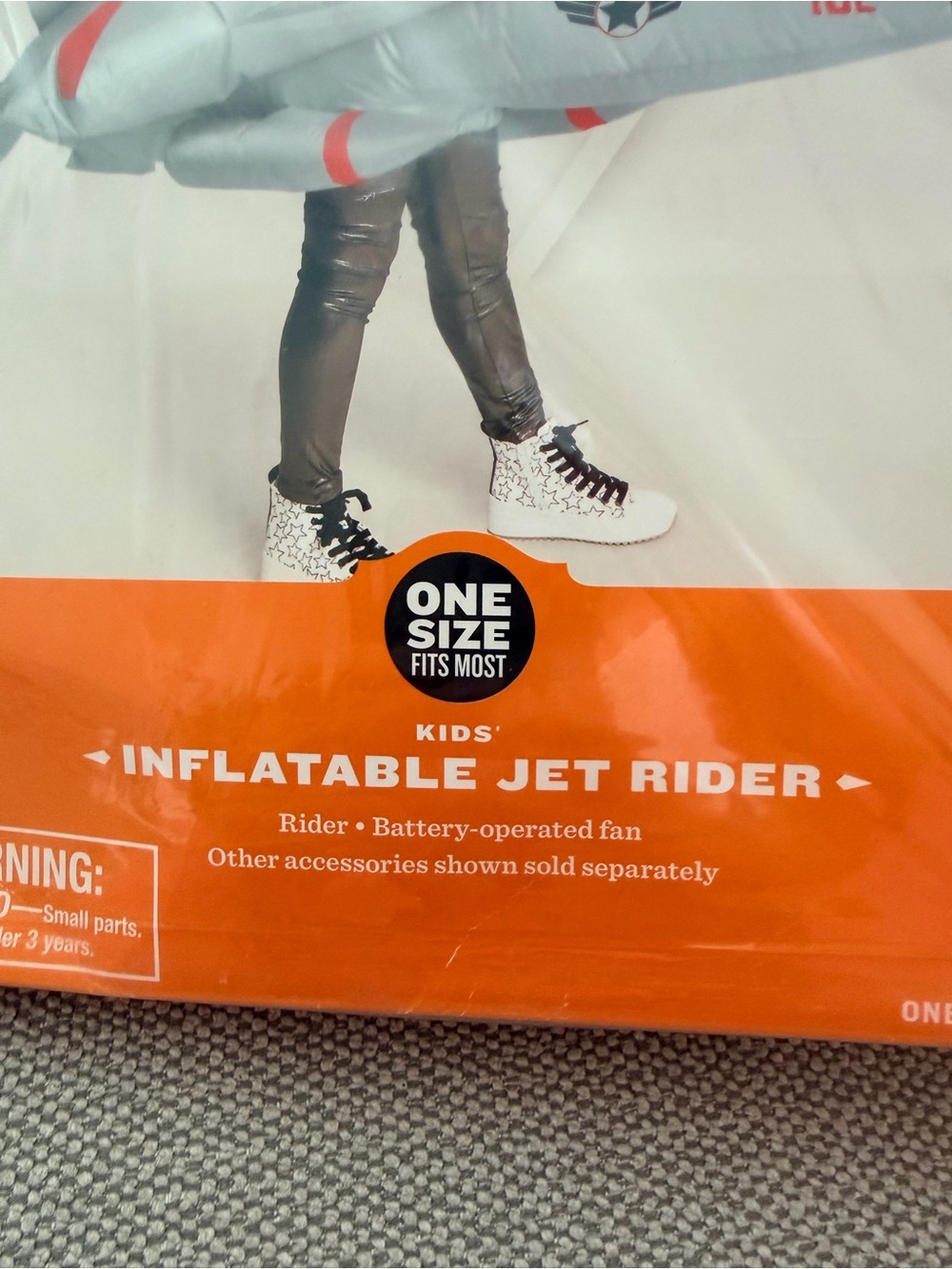 Kids Inflatable Jet Rider Costume - Gray - Picture 3 of 5